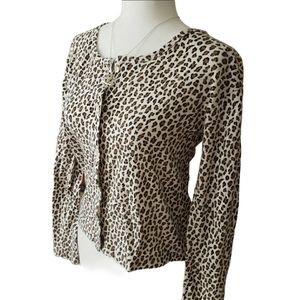 🌷Victoria's Secret leapard cardigan xs
